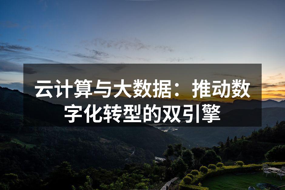 云计算与大数据：推动数字化转型的双引擎
