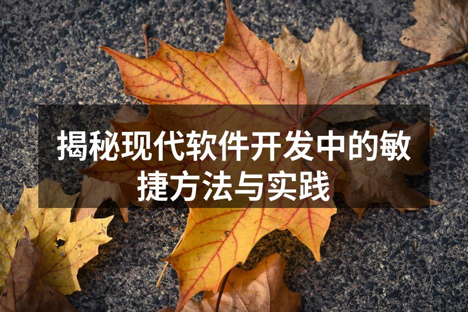 揭秘现代软件开发中的敏捷方法与实践